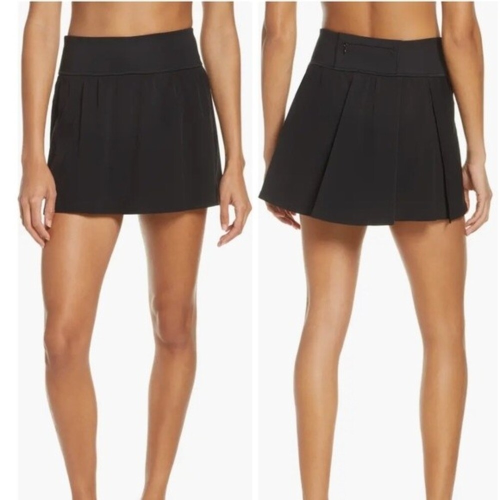 SPANX Get Moving 14-Inch Skort Black Athletic Tennis Skirt Size‎ XS